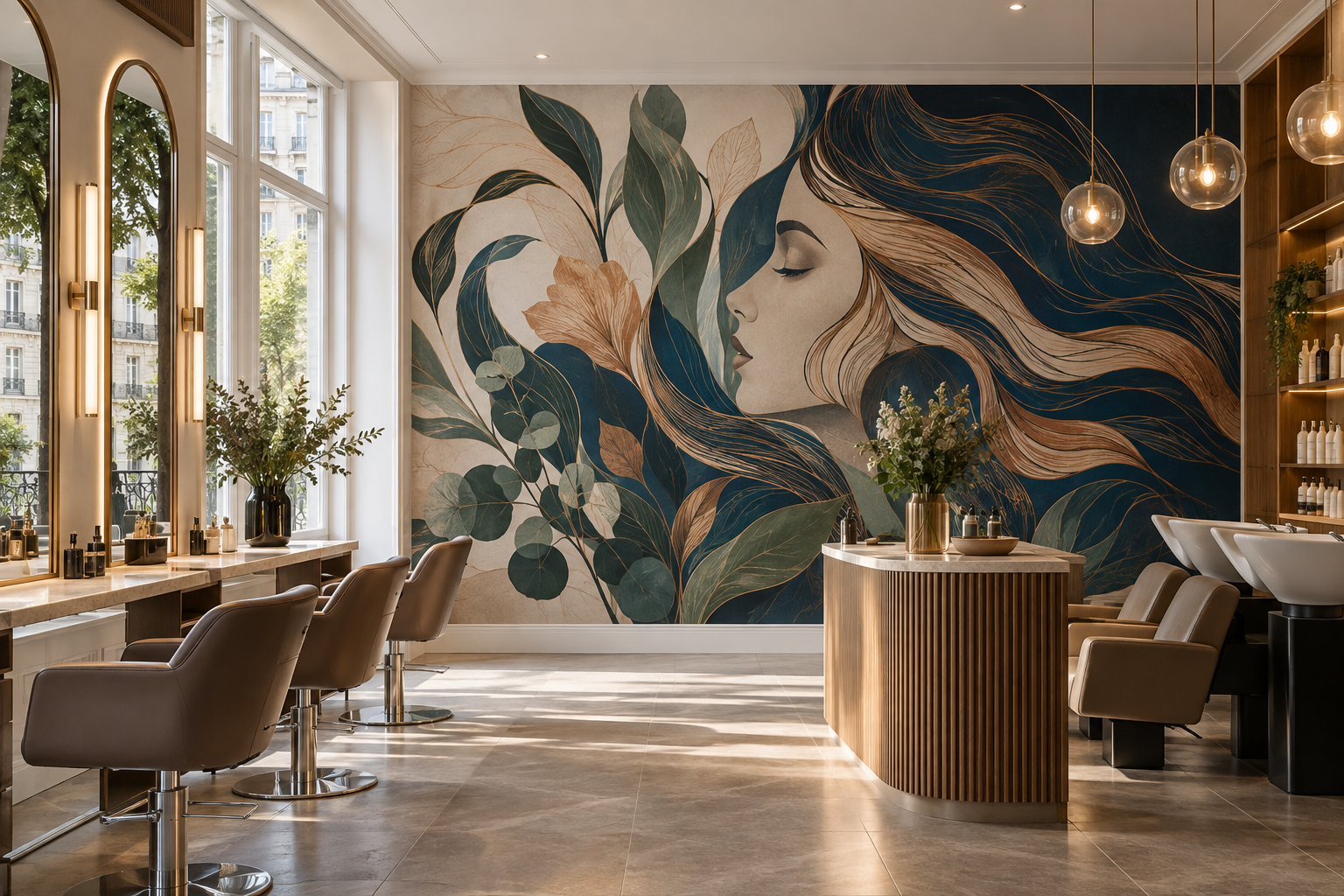 Lignes & élégance — Salon de coiffure